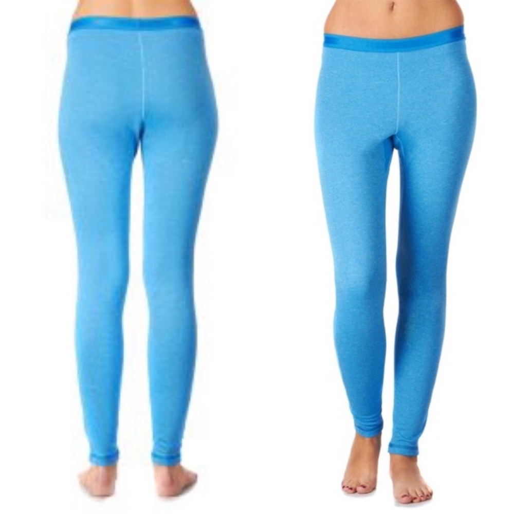 Patagonia Capilene 2 Lightweight Leggings Baselayer Bottoms Sky Blue Sz L